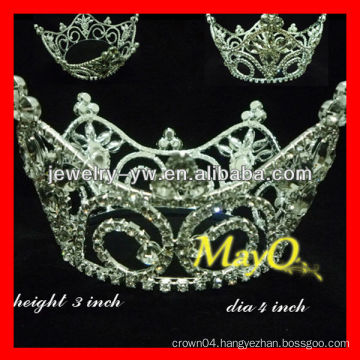 Wholesale Full pageant Round kings crown